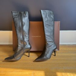 Vigotti Boots FOR SALE! Black Bota Nappa Size 9.5 M
