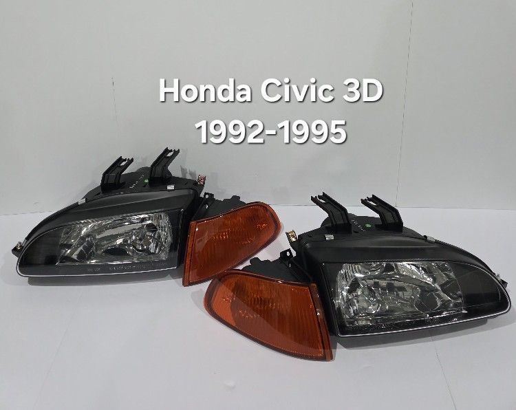 Honda Civic 1992-1995 Headlights Hatchback