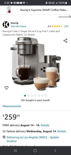 KEURIG K-CAFE (SPECIAL EDITION) NEW!!!