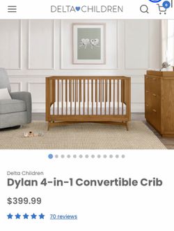 Delta children Dylan 4 in 1 convertible crib