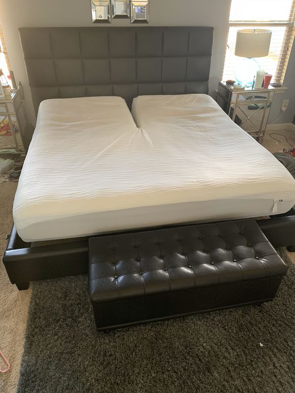 King Size SLEEP NUMBER adjustable bed with Headboard and
