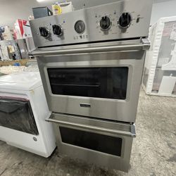 Viking 30” Double Oven In Stainless Steel Used 