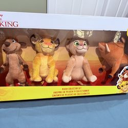 NEW UNOPENED : Disney Lion King 4 Piece Kids Toy Plush Toys