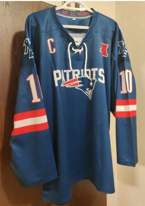 Drake Maye Navy Patriots Hockey Jersey Adult XL