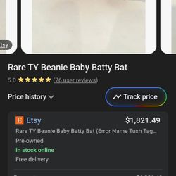 Ultra  Rare Original Ty Beanie Babies 