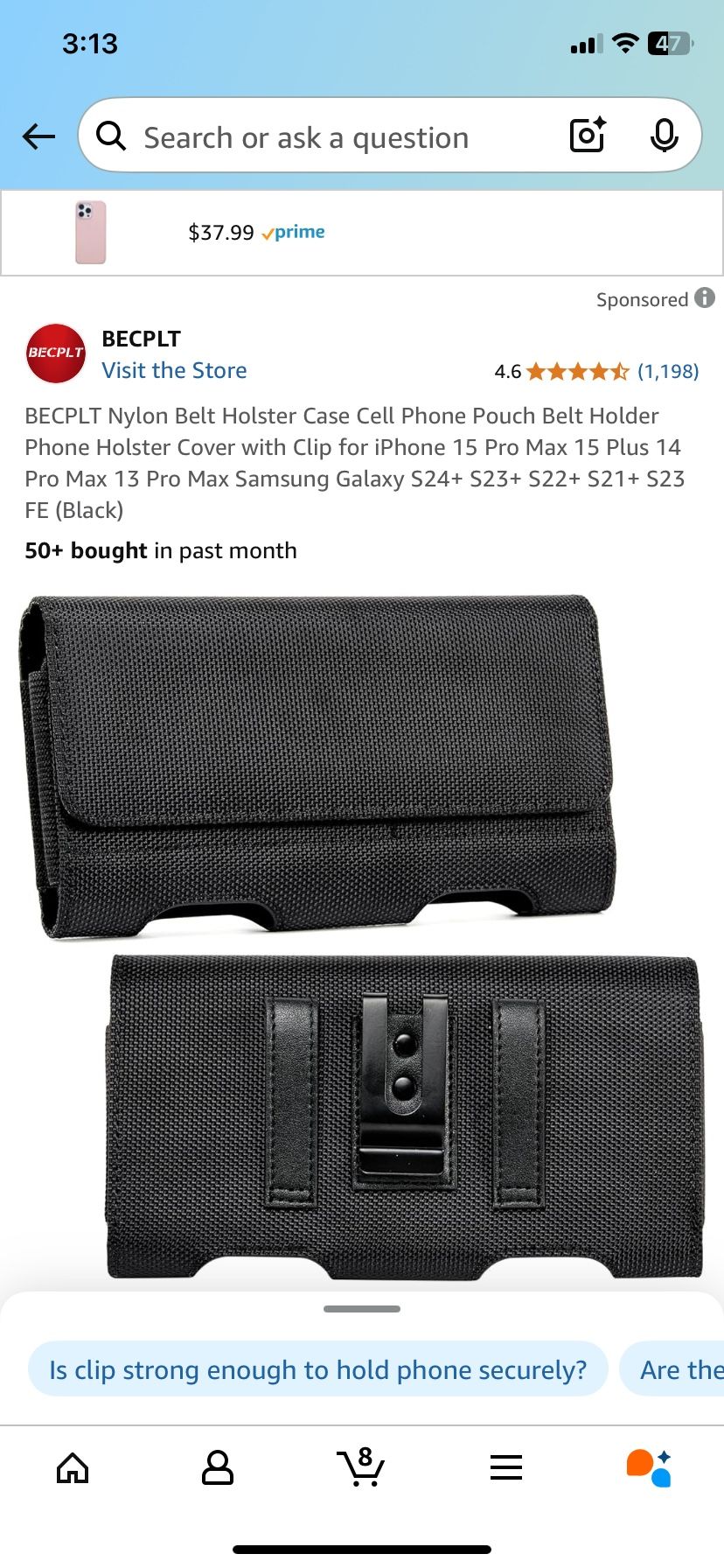 Belt Cell Phone Holder