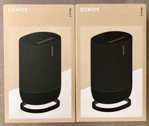 Sonos Move2 black.  Pair.  Brand new sealed includes warranty.