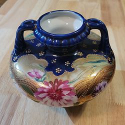 Vintage Two-Handled Decorative Vase