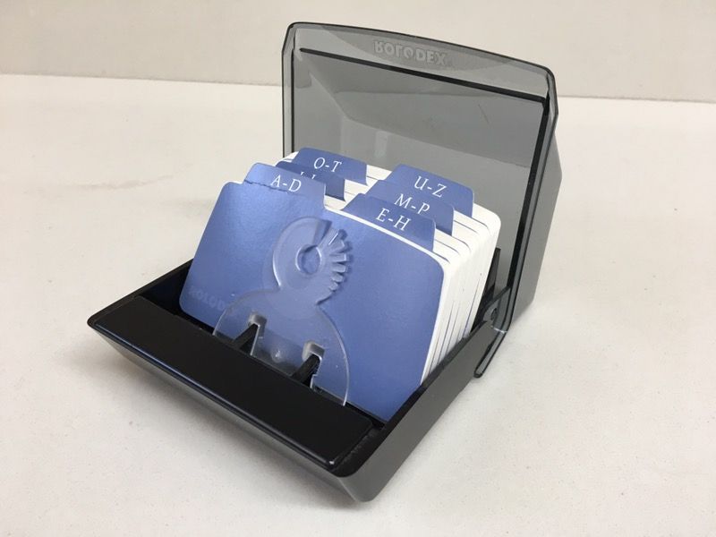 Vintage Rolodex S300C Telephone Address 4"x2 1/4" Petite Card Holder