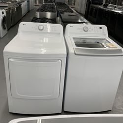 LG 7.3 Cu.Ft. Vented Dryer in with Sensor Dry Technology and  5.0 cu. ft. Washer in with Impeller, NeverRust Drum and TurboDrum Technology
