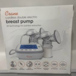 Crane USA Deluxe Double Electric Cordless Breast Pump,