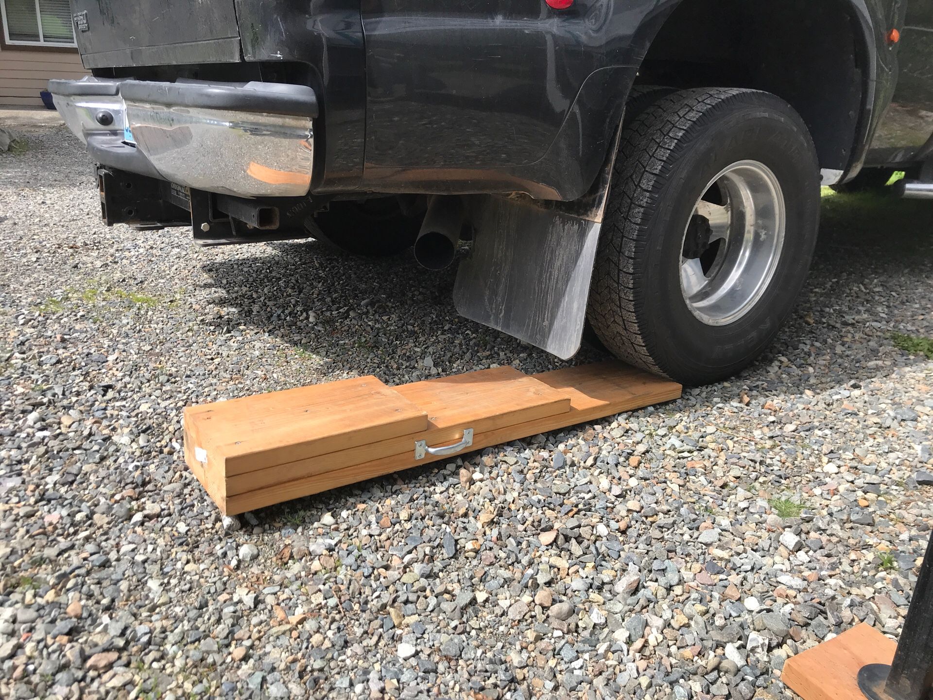 Truck camper ramps.