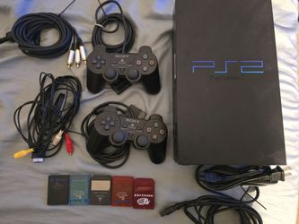Sony PS2 Playstation 2 console and game lot