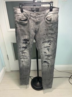 Grey distressed skinny jeans Jordan Craig