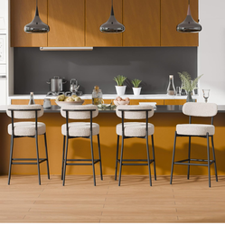 28 '' Bar Stools Set of 4, for Kitchen Island. Grey