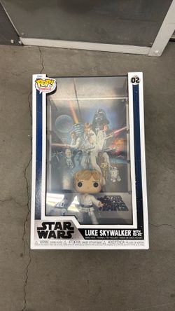 Funko pop movie poster Star Wars Luke with r2-d2