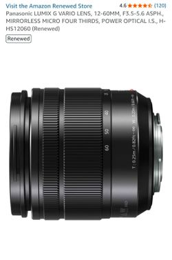 Panasonic LUMIX G VARIO LENS, 12-60MM