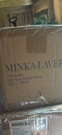 12- Minka-Lavery LED Flush Mount White Light