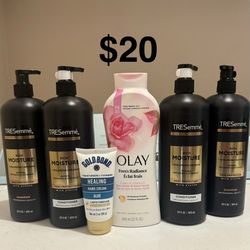 Tresemme Shampoo/ Conditioner & Olay Bodywash With Goldbond Lotion Bundle 
