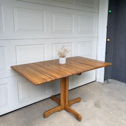 MCM Danish Style Butcher Block Dropleaf Dining Table •FREE DELIVERY•