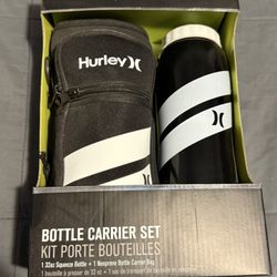 Hurley Bottle + Carrier Includes 32 oz Squeeze Bottle 