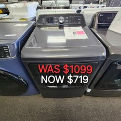 GE profile Energy Star 7.4 Cu. Ft. Capacity Smart Aluminized Alloy Drum Electric Dryer With Sanitize Cycle 