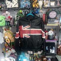 Vintage Wilson Leather Rocks The Who Jacket with patch and picture of the band