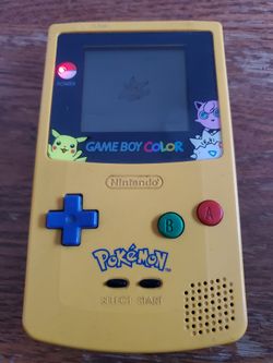 Nintendo Pokemon Gameboy Color Pikachu Edition + Pokemon Red, Blue