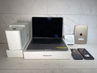 Broken Apple Electronics Repair Lot MacBook iPhone iPad AirPods (A1G003564)