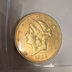 1906 Double Eagle Gold Coin