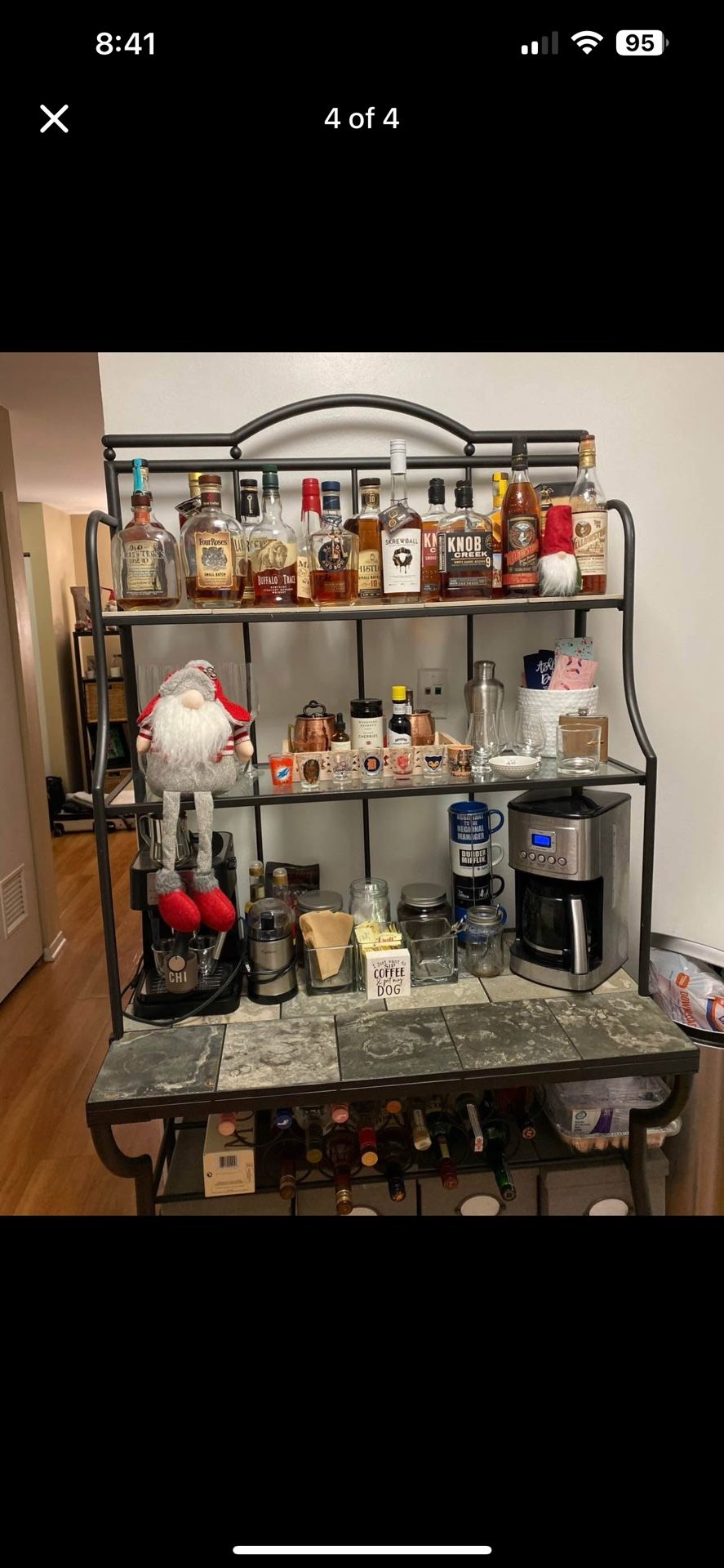 Ashley Furniture Bakers Rack/Coffee Bar/Wine Rack