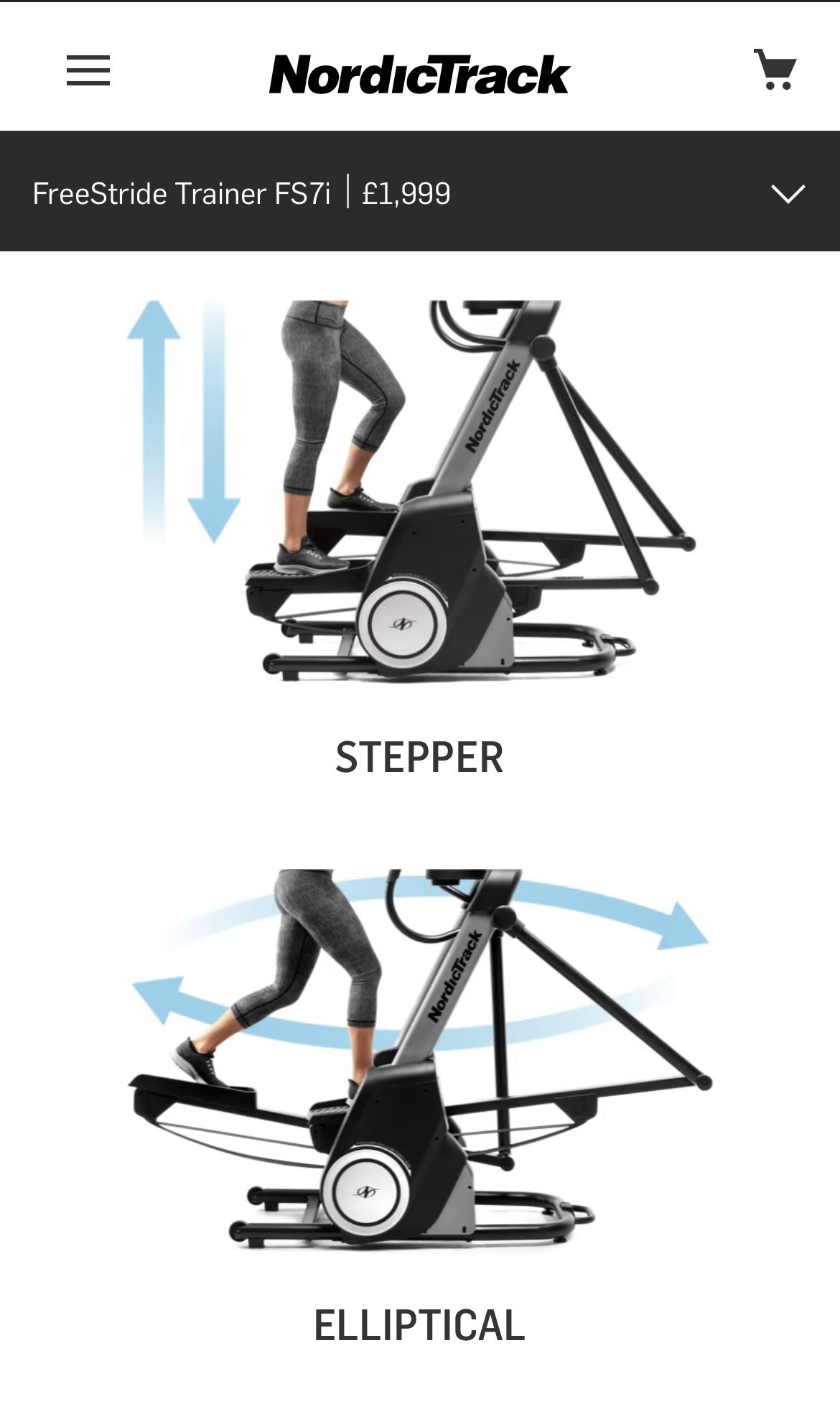 NordicTrack elliptical