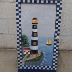 Nautical Painted Cabinet