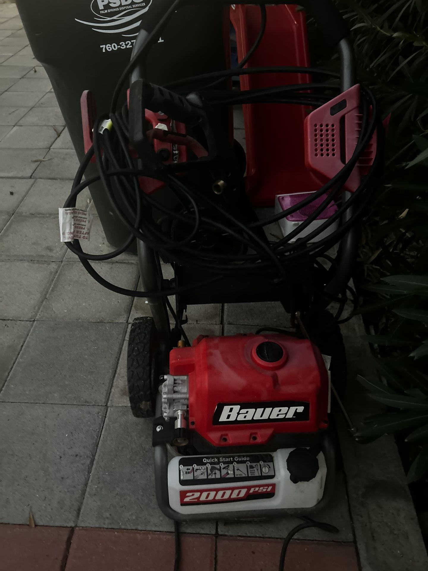 Bauer 2000psi Pressure Washer 