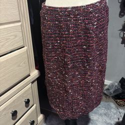 NWOT J. Jill Tweed Pencil Skirt