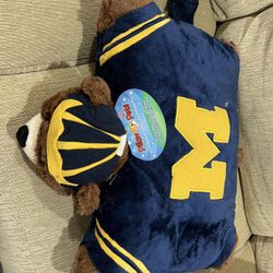 Michigan Pillow Squishi Pet Or Michigan Sling Back Pack .both For $35 Or $20 EachOr 20 