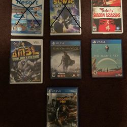 Ps4 And Wii Games ( Check Description)