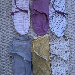 SwaddleMe Velcro swaddles size small/medium newborn to 3 months