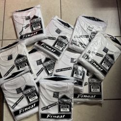 4XL  & 5XL white Tee Shirts For Sale 