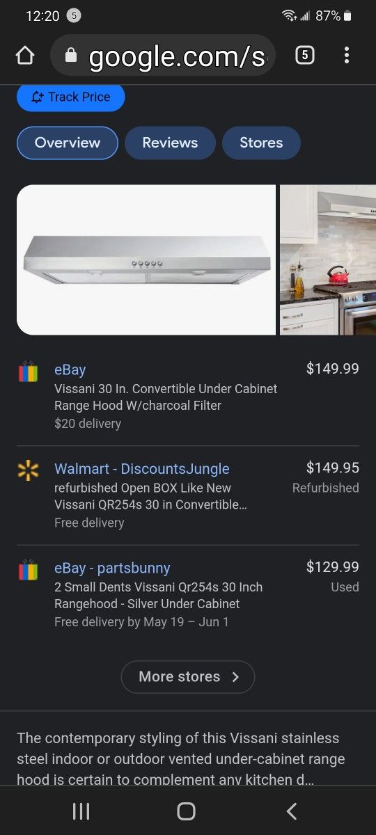 Vissani qr254s deals