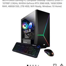 iBuyPower Intel Core i7-10700 2.9GHZ - GeForce RTX 2060 - 16gb RAM (SELLING CHEAP)