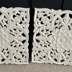 Carved Wood Wall Decor