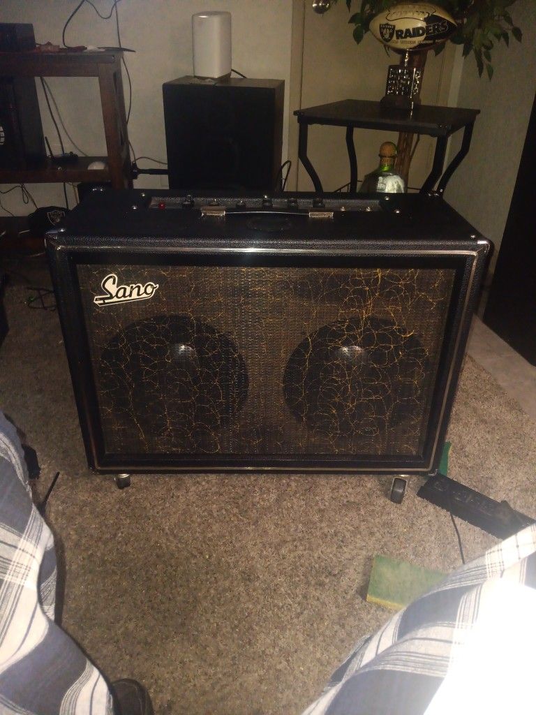 Sano 250R 1970's Black F-style Tube Amp With Foot Switch