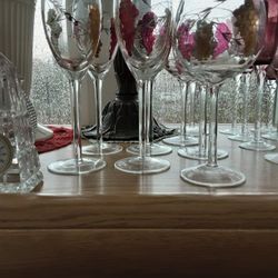 Wine Glasses Vintage Purple Vintage