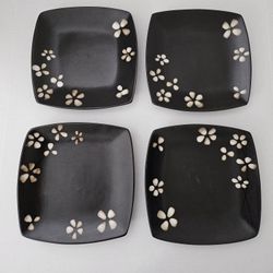 Better Homes & Garden Black Floral Dinnerware Set for 4
