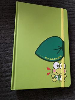 Keroppi Hard Cover Notebook With Strap