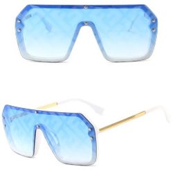 F Fashion Blue Sunglasses