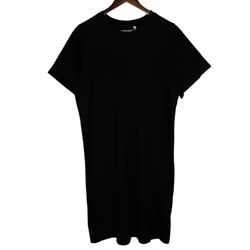Gravel & Gold Women’s Black Midi T Shirt Dress size 3 / Large