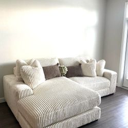 🍄 Cloud Lindyn White Color Sectional | Loveseat | Recliner | Sofa | Sleeper| Living Room Furniture| Couch| Garden | Patio Furniture 