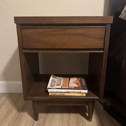 Walnut MCM Nightstand